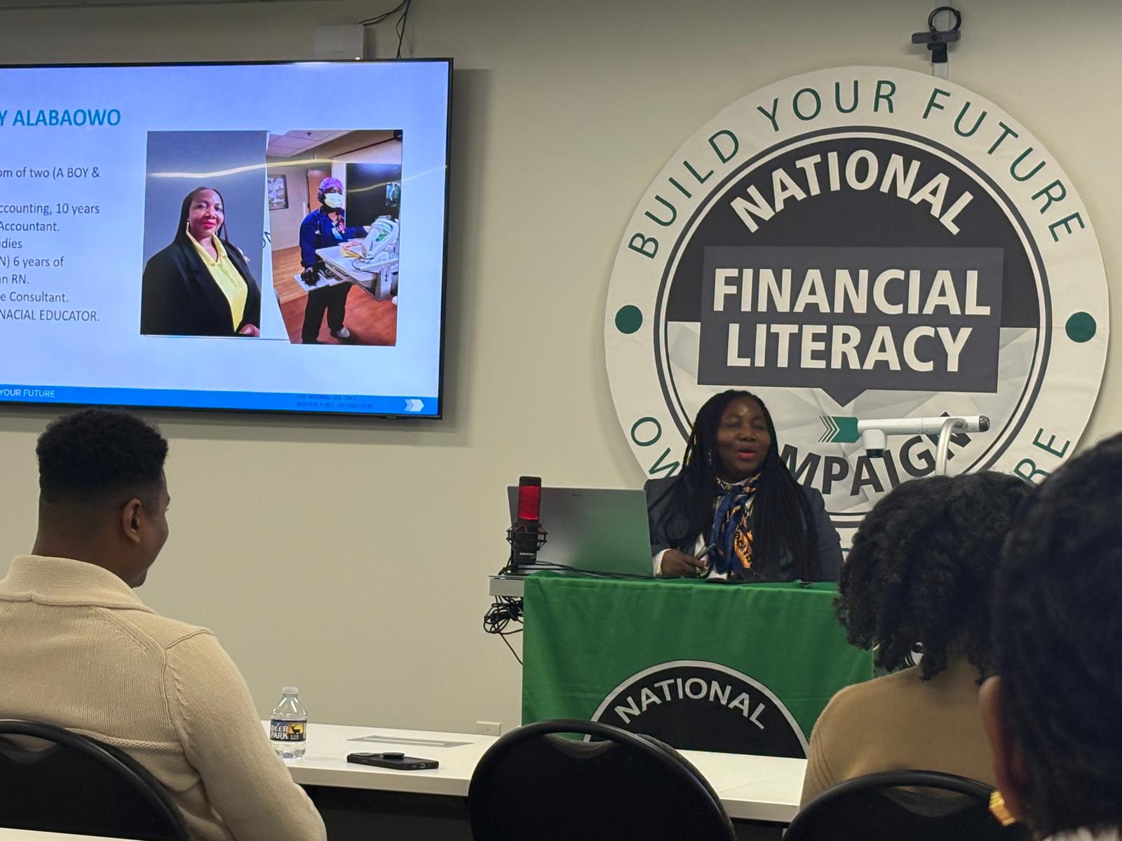 Our team at financial literacy seminar